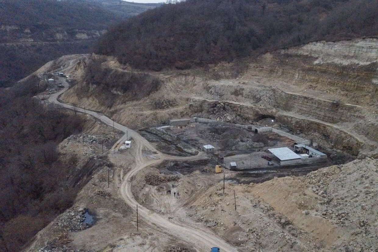 One of the entrances to the Chiatura Manganese mines. Photo: Mariam Nikuradze/OC Media.