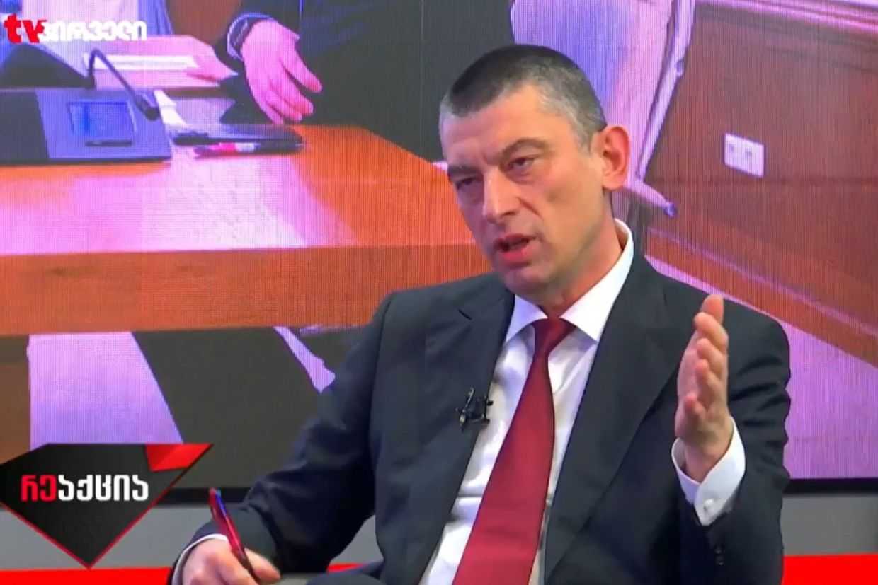 Giorgi Gakharia. Screengrab from video.