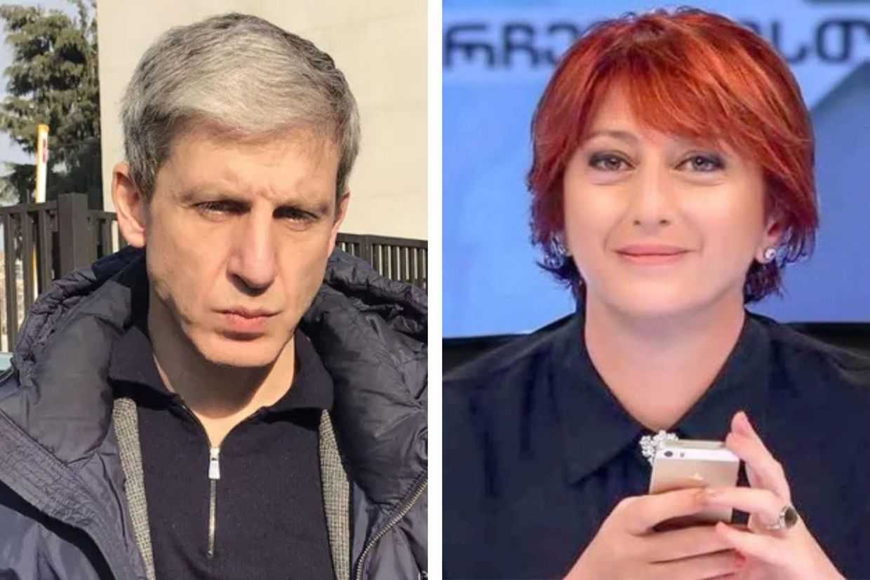 Vasil Ivanov-Chikovani (left) and Nino Zautashvili (right). Photos: IPN and TV Pirveli.