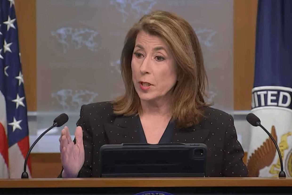 US State Department spokesperson Tammy Bruce. Photo via social media.