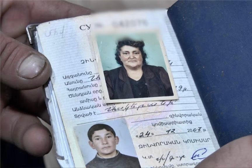 Vera Aghasyan and her son. Photo: RFE/RL.
