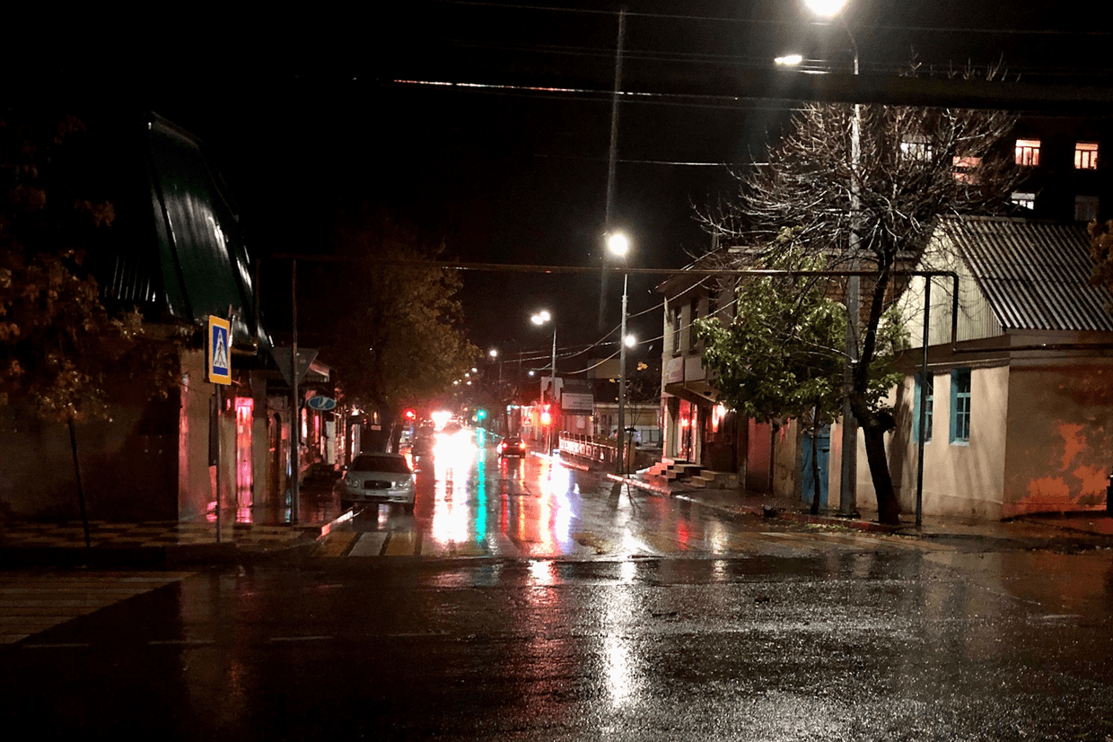 Derbent in the night. Photo: social media.