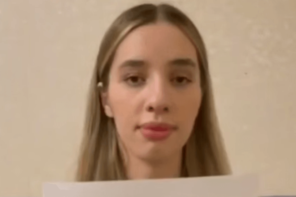 Aina Mankieva. Screengrab from video.