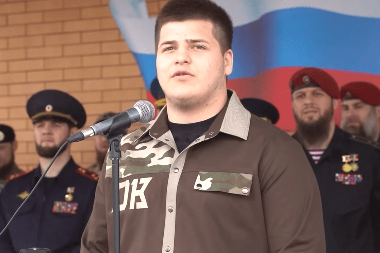 Adam Kadyrov. Screengrab from video.