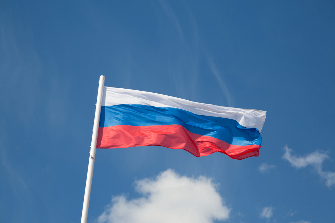 Russian flag. Photo: Obshestvennaya sluszba novostei.