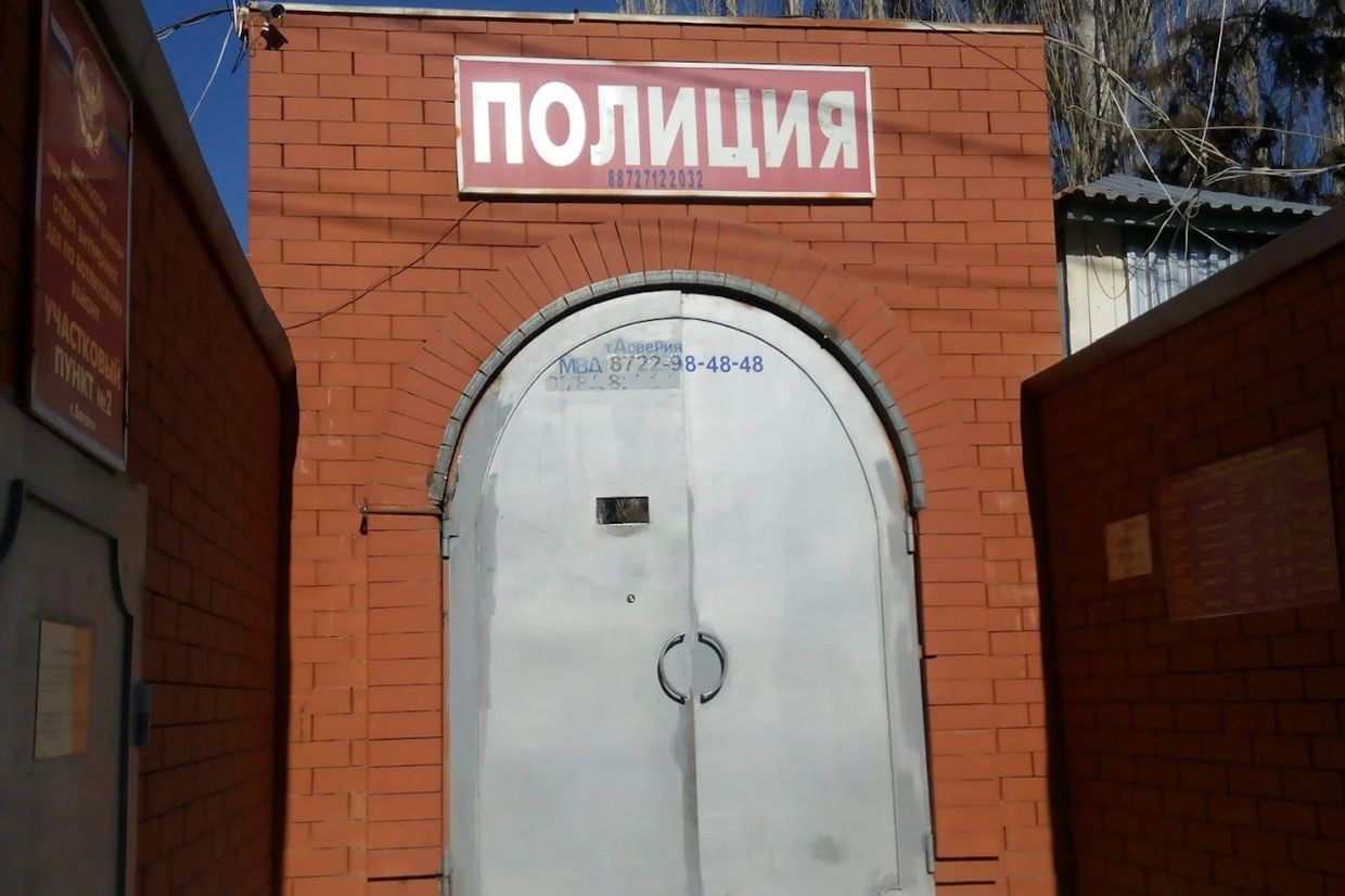 The police station in Botlikh, Daghestan in 2015. Photo via social media.