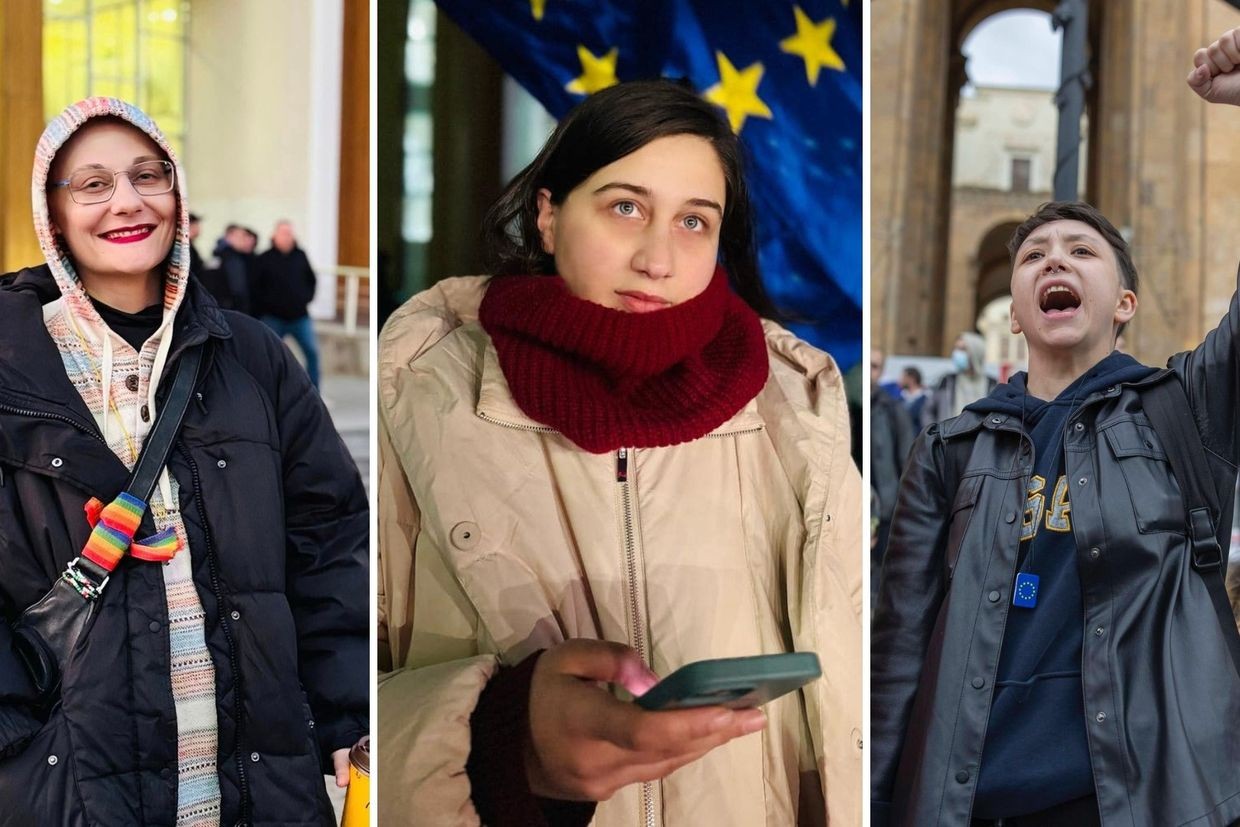 Keren Esebua, Mariam Sichinava and Tatia Apriamashvili. Courtesy photos