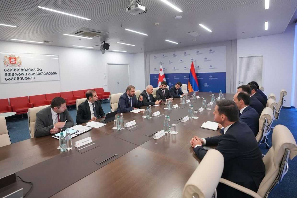 Armenian and Georgian delegations meeting. Official photo.