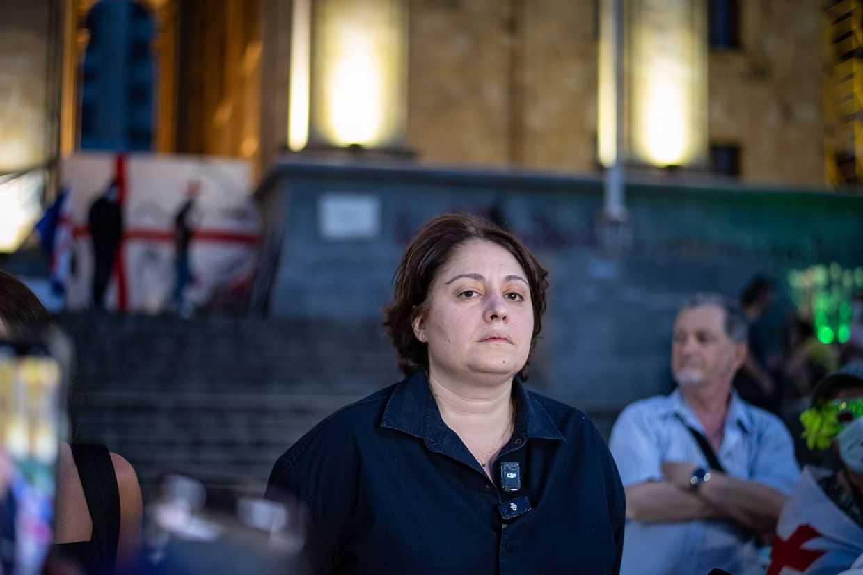 Droa party leader Elene Khoshtaria. Photo: Mariam Nikuradze/OC Media.