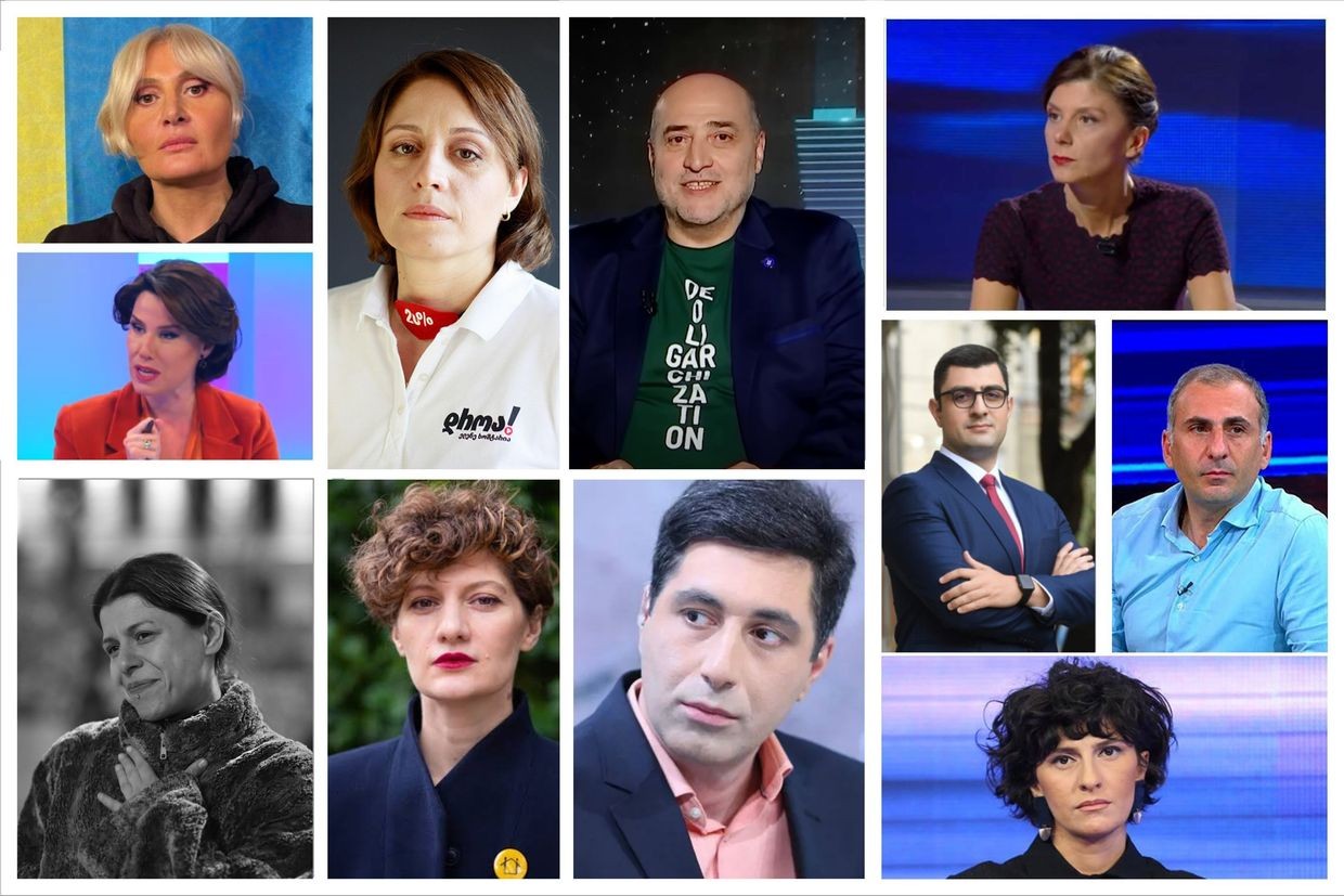 Eleven of the those summoned to court for insulting Georgian Dream MPs.