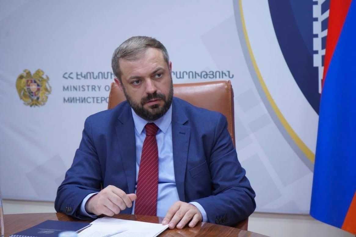 Gevorg Papoyan, Armenia's Minister of Economy. Official image.