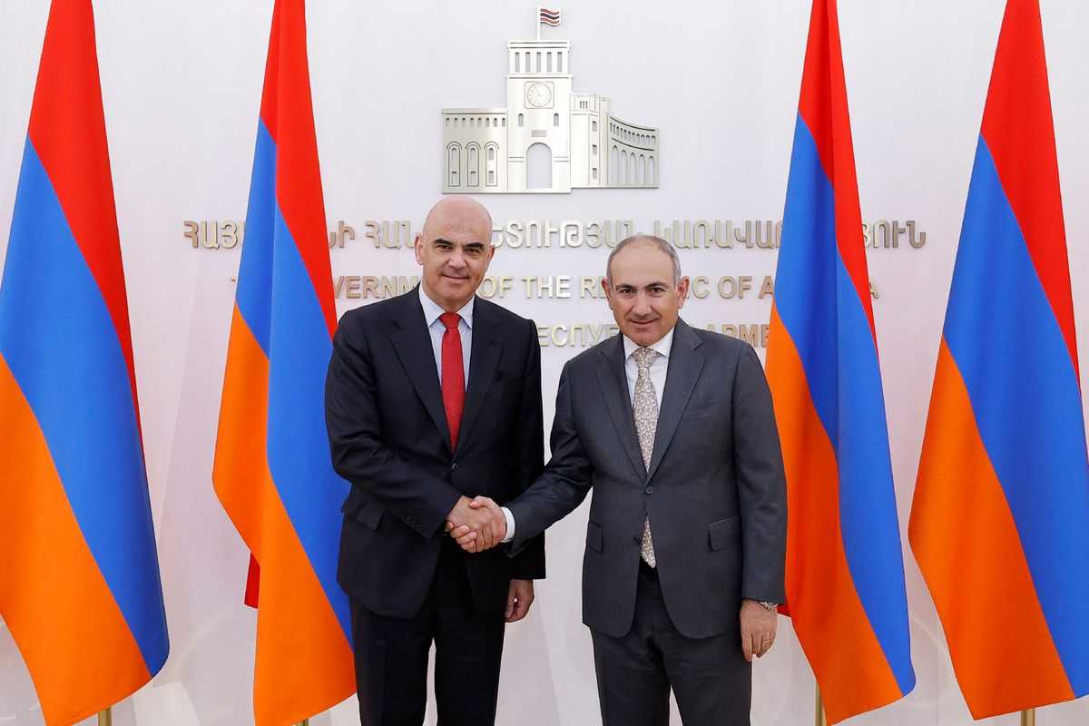Prime Minister Nikol Pashinyan and Council of Europe Secretary General Alain Berset. Offical photo.