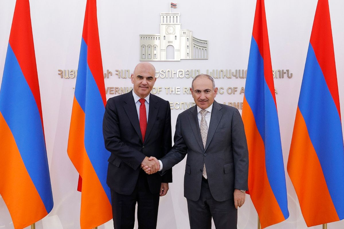 Prime Minister Nikol Pashinyan and Council of Europe Secretary General Alain Berset. Offical photo.