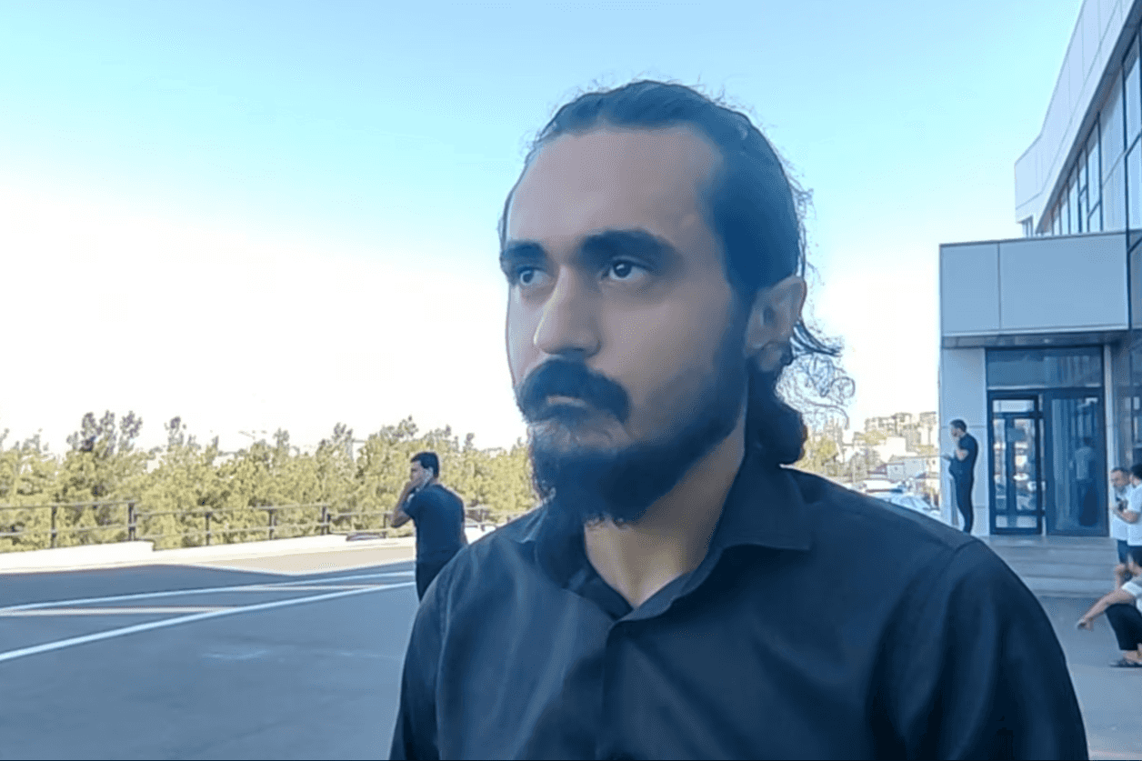 Elvin Mustafayev, a labour union activist. Photo: Ulviyya Ali/VOA