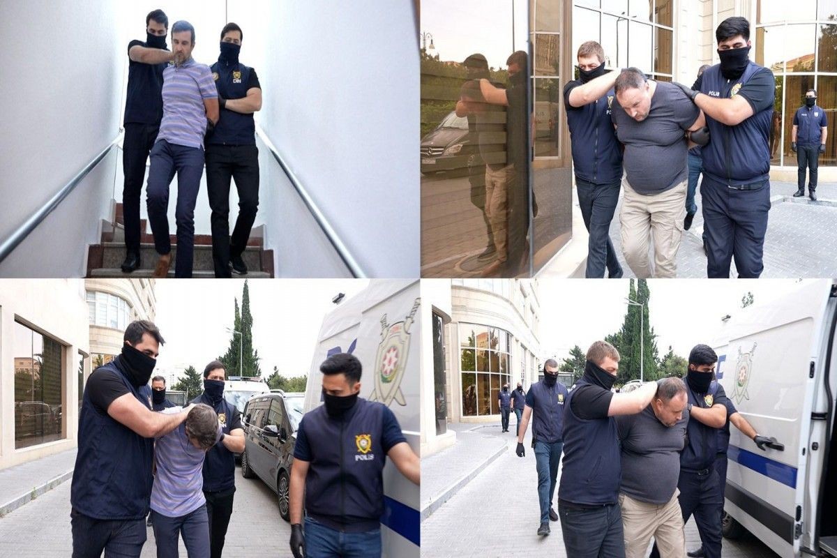 Employees of Sputnik-Azerbaijan being detained in late June 2025. For illustrative purposes. Photo:APA.