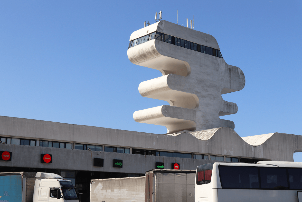 The Georgian–Turkish border crossing at Sarpi (Sarp). Photo: Xandie (Alexandra) Kuenning/OC Media.