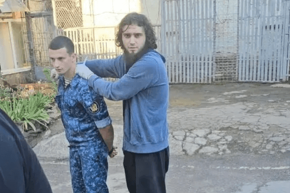 Hostage-taking in Rostov detention centre. Screengrab from video.