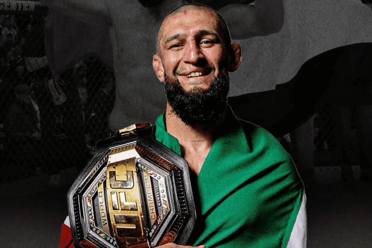 Khamzat Chimaev after his victory. Photo: social media.