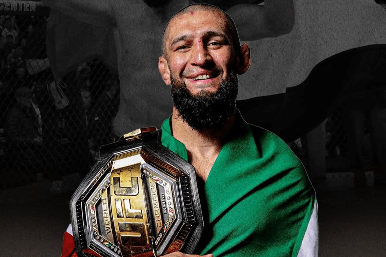 Khamzat Chimaev after his victory. Photo: social media.