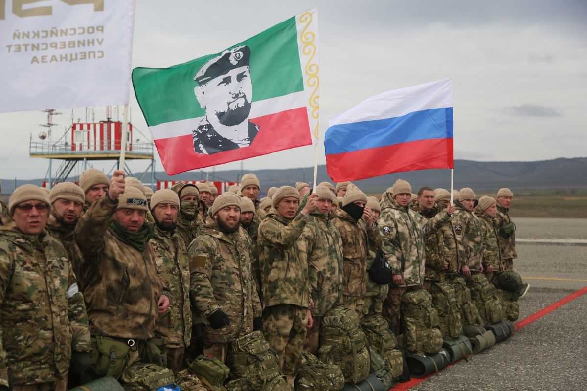 Military ‘volunteers’ from Chechnya. Photo via Chechnya Today.