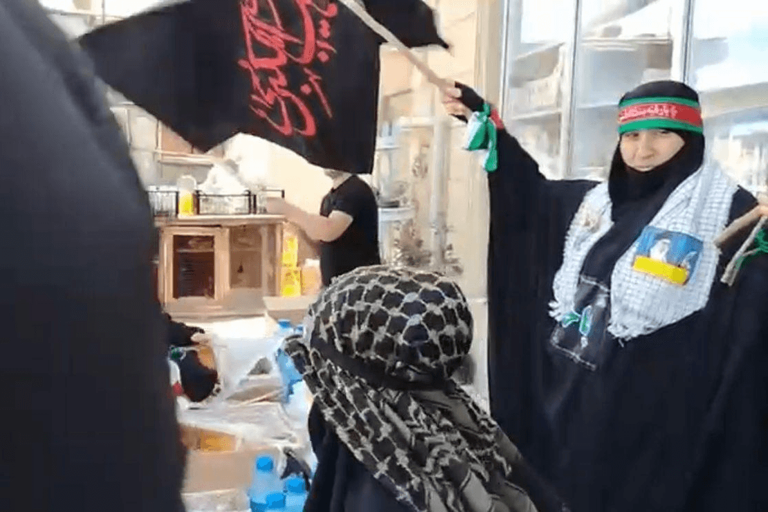 One of the women before their arrest. Image via Report.