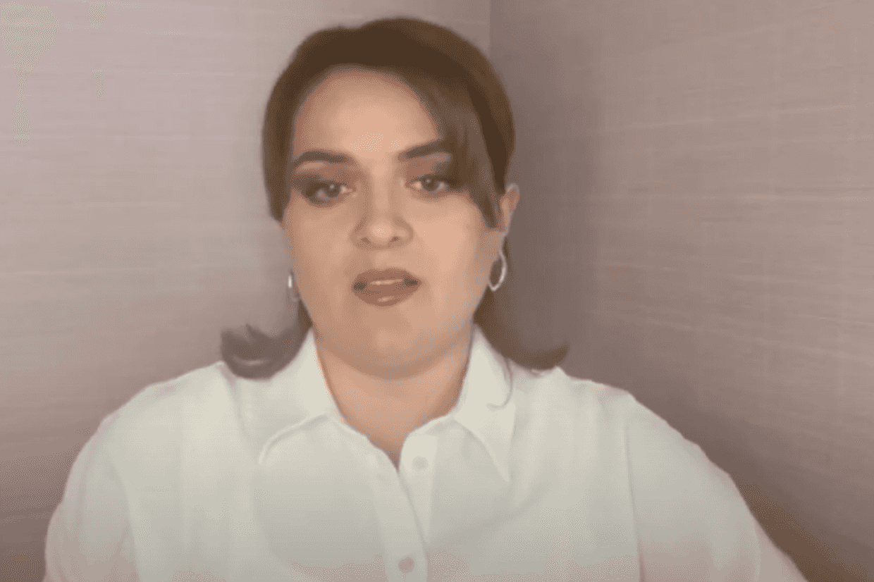 Larisa Tuptsokova. Screengrab from video.