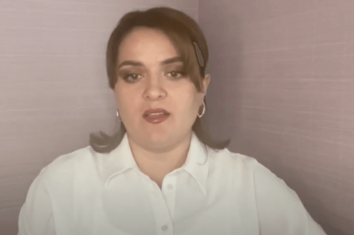 Larisa Tuptsokova. Screengrab from video.