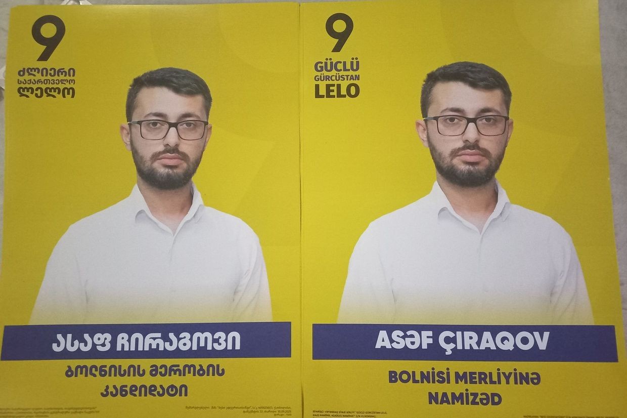 Asef Chiragov’s election posters. Photo via social media.