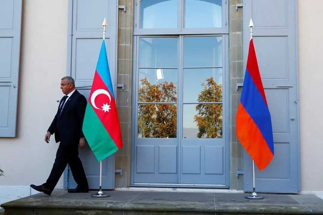 Armenian and Azerbaijani border delimitation chairs cross border in historic first