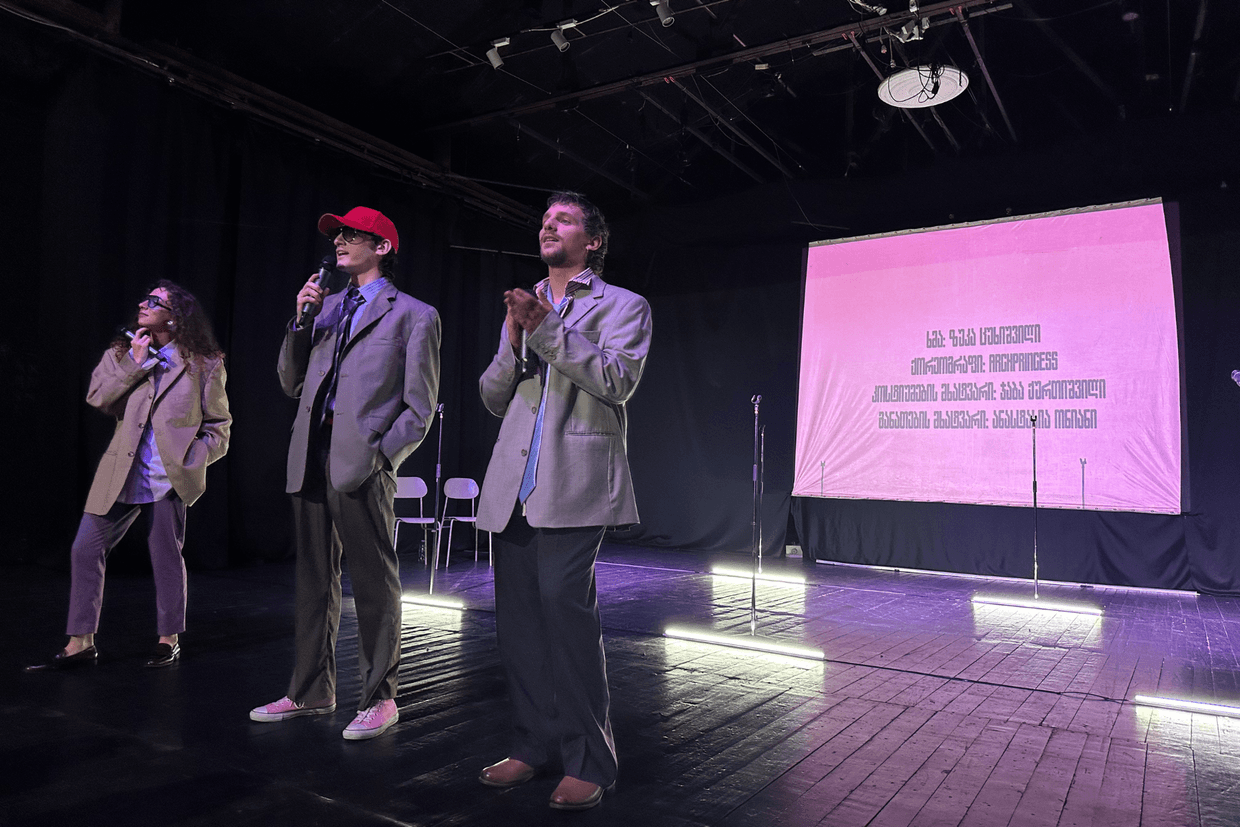 Actors perform in Do Not Leave the Room. Courtesy photo.