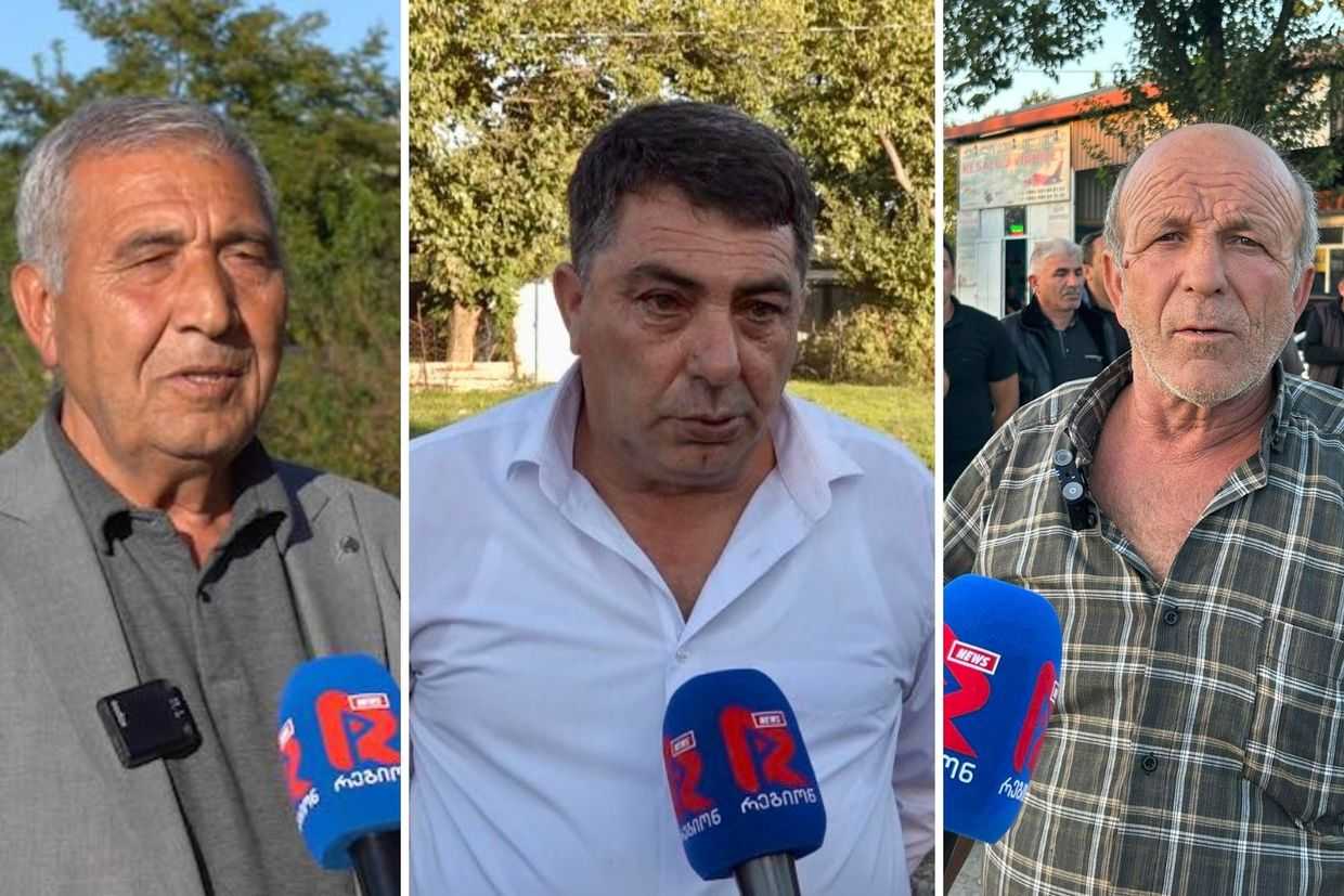 Lelo candidates who withdrew their nominations, from left to right: Kara Orujov, Humbat Jalilov, Gulmamed Qasimov. Photos: Region news.