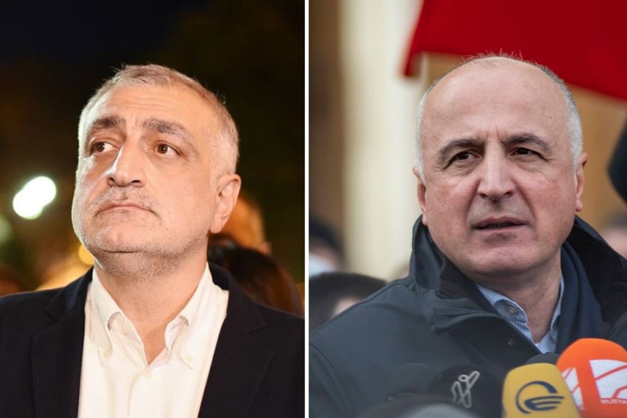 Mamuka Khazaradze (left) and Badri Japaridze (right). Photos: Mariam Nikuradze/OC Media
