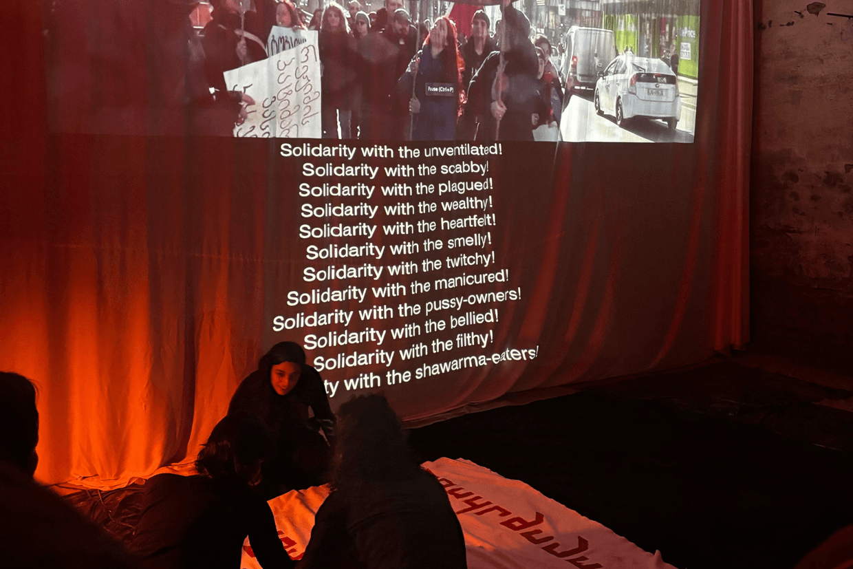 The multimedia performance Who's Gonna Heal Our Wounds. Photo: Tamar Shvelidze/OC Media.