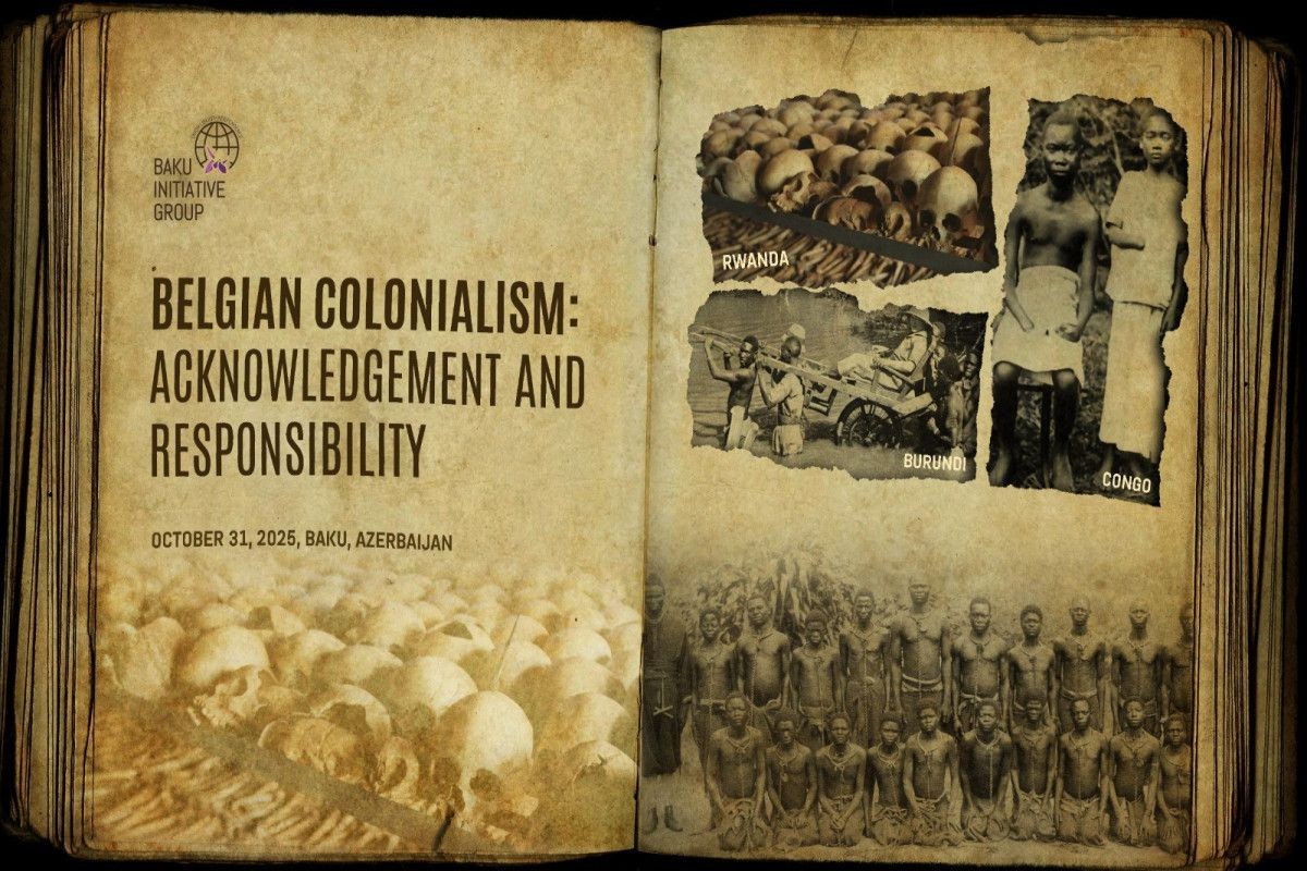 A poster for the conference. Photo: APA. 