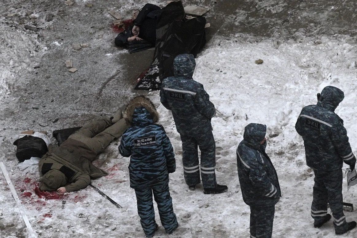 Crime scene. Photo: Kommersant.