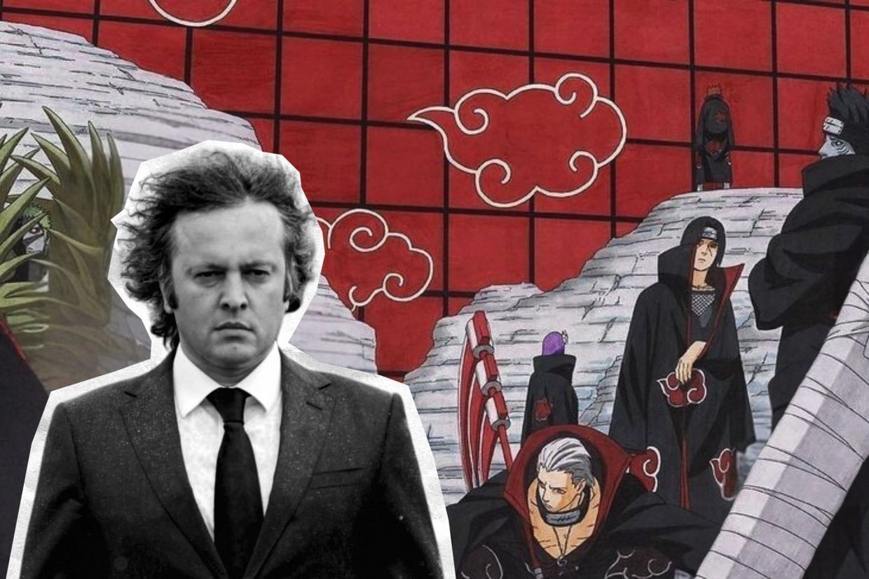 Georgian Prime Minister Irakli Kobakhidze and members of the Akatsuki from Naruto issue #317.