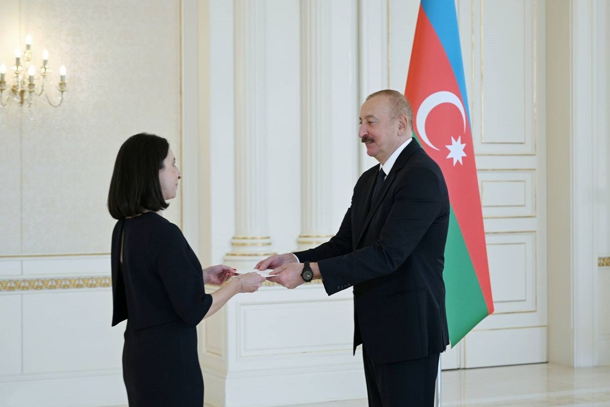 President Ilham Aliyev accepted credentials of newly appointed Ambassador of France in Azerbaijan. Official photo.