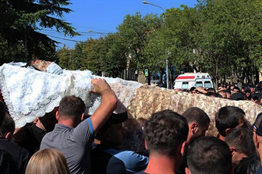 Dzhabiev's funeral. Photo: Respublika newspaper.