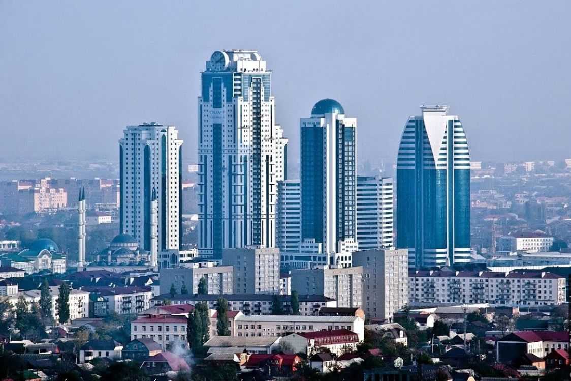 Grozny City skyscraper complex. Screengrab from video.