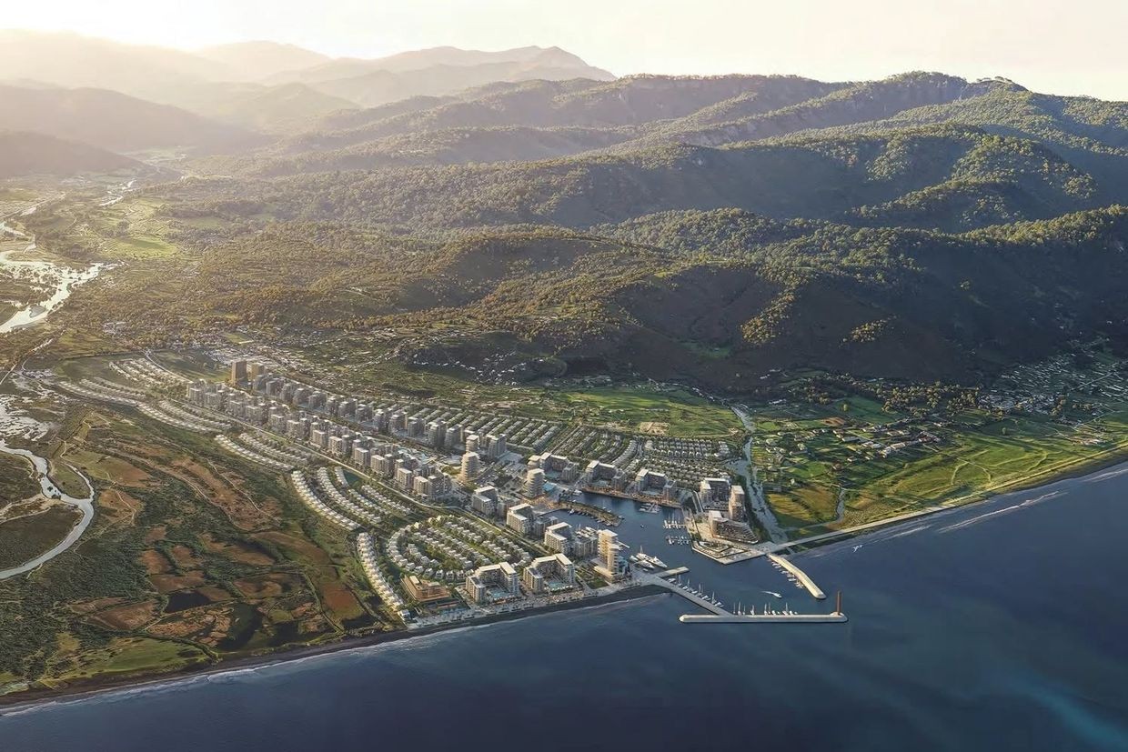 A digital mockup of the proposed marina in Gonio. Image via social media.