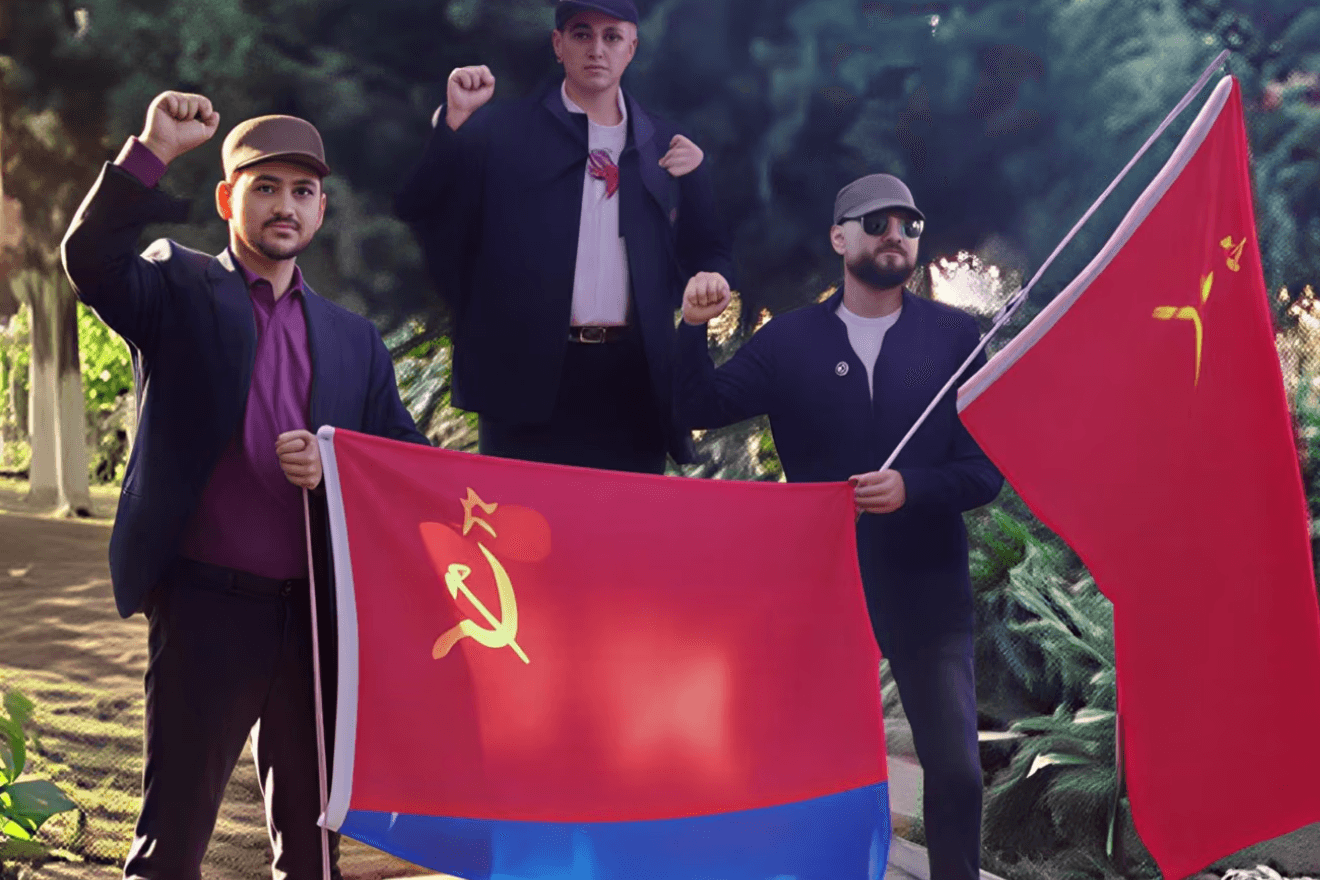 Screengrab from the video. The grab was made by RFE/RL.