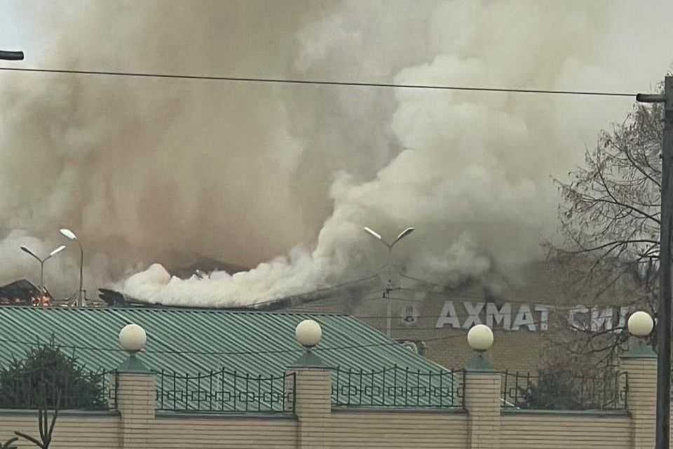 Drone attack in Chechnya on 27 November. Photo: social media.