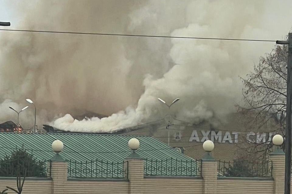 Drone attack in Chechnya on 27 November. Photo: social media.
