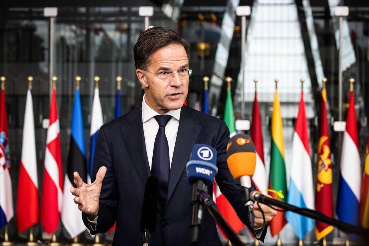 NATO Secretary Mark Rutte during a press conference. Official photo.