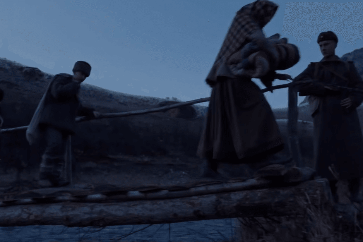 The deportation. Screengrab from movie.