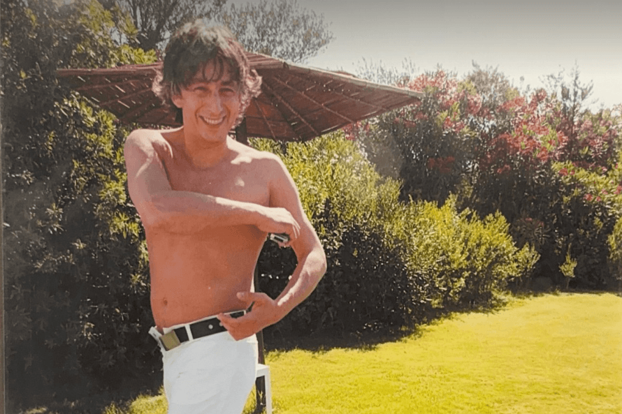 Umar Dzhabrailov in the leaked photo from the Epstein files. Photo: social media.