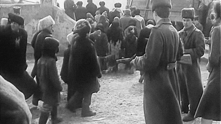 Deportation in 1944. A still from the film Kholod (Cold).