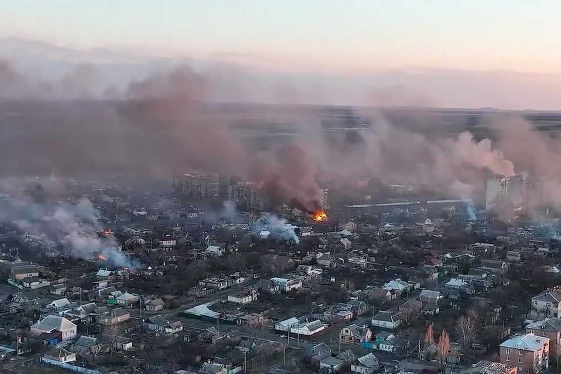 Bakhmut, Ukraine city during the war 05.04.2023. Photo: The Moscow Times.