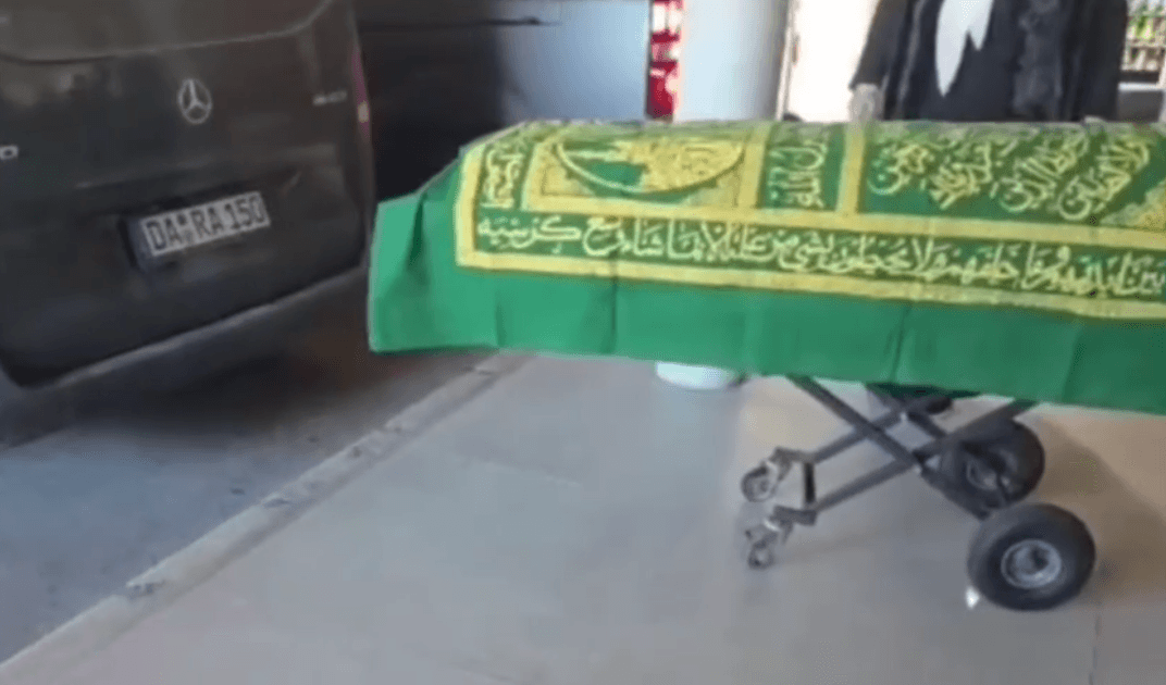 The sending of the body of Chechnya-born Larisa Arsanukaeva. Photo: Social media.