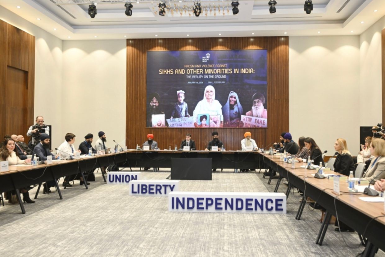 Attendees at the ‘Racism and Violence Against Sikhs and Other National Minorities in India: The Reality on the Ground’ conference in Baku. Photo: Azertac.